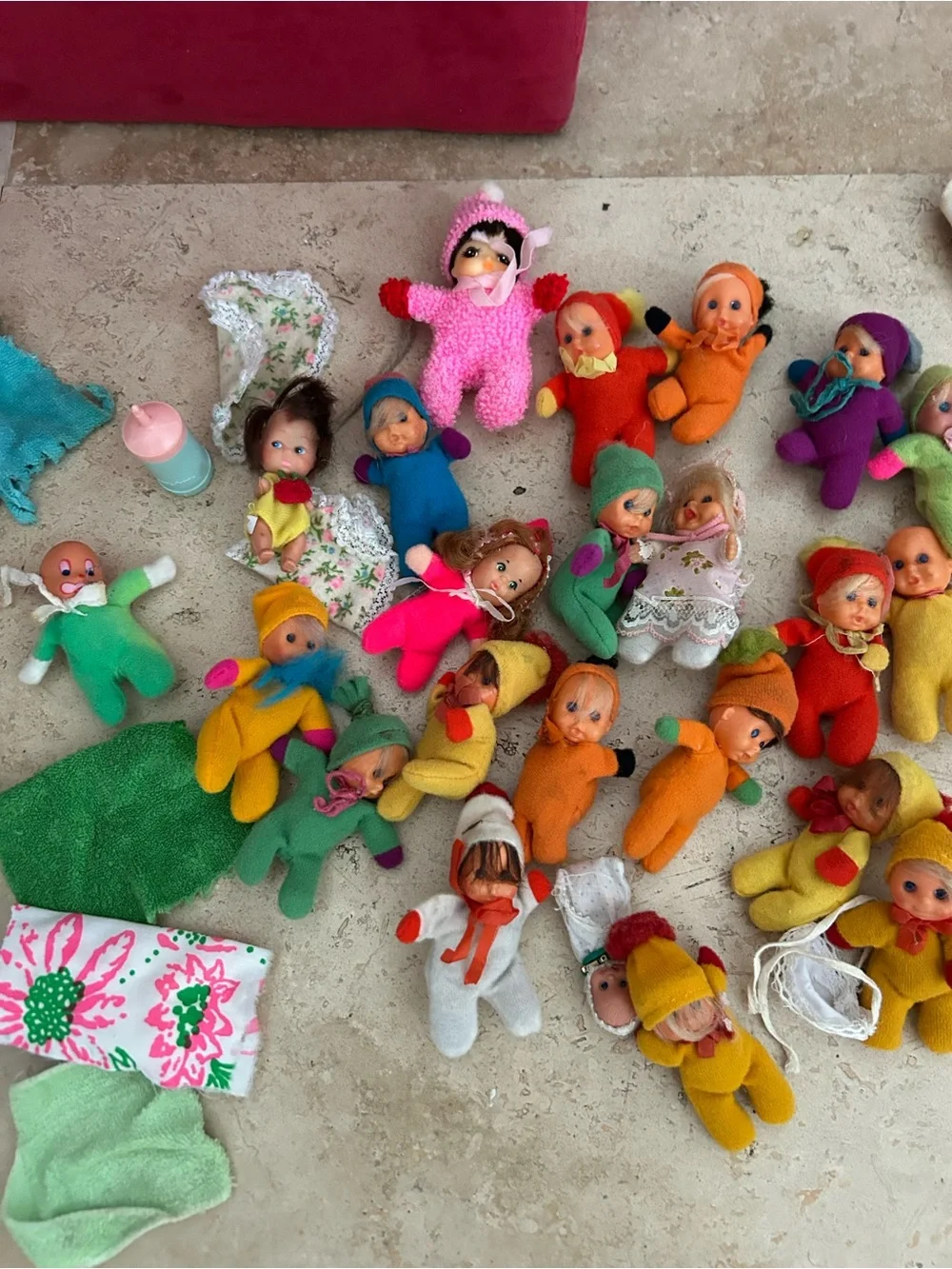 Vintage Assorted Matchbox Baby Dolls and Accessories